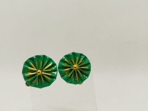 Boucles d’oreilles clip d'oreilles créées en capsules de café vert