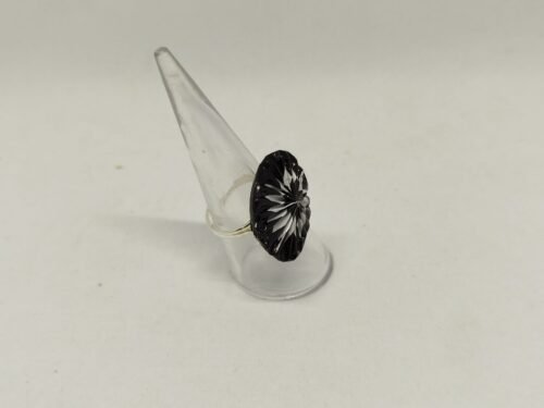Bague en capsules de café noir