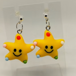 clous d'oreilles en forme d'étoile pour enfants