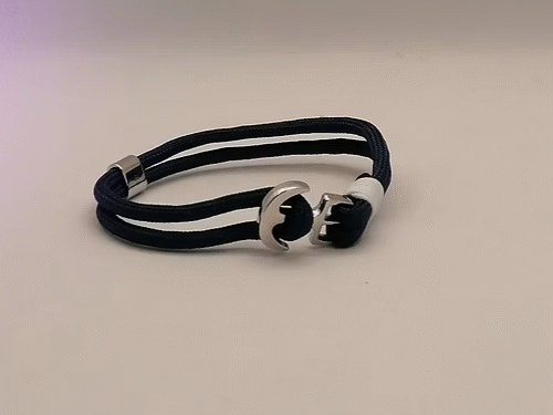 bracelet bleu pour hommes ancre