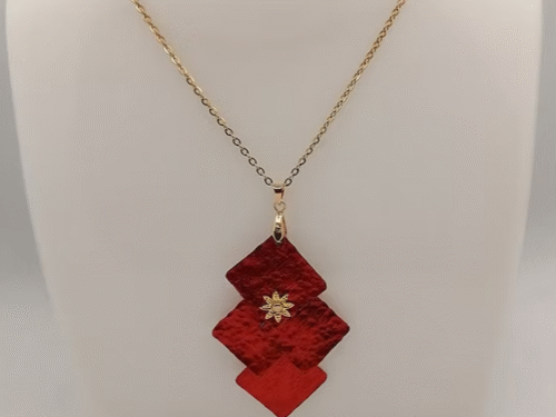collier fil aluminium plat rouge collier-fil-aluminium-plat-rouge