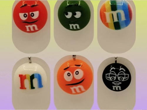 boucles d'oreilles m&m's plusieurs modèles