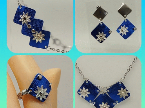 parure-en-fil-aluminium-large-bleu-