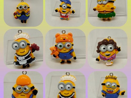 breloques minions pour colliers enfants en acier