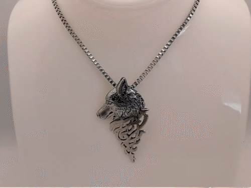 collier-homme-tete-de-loup
