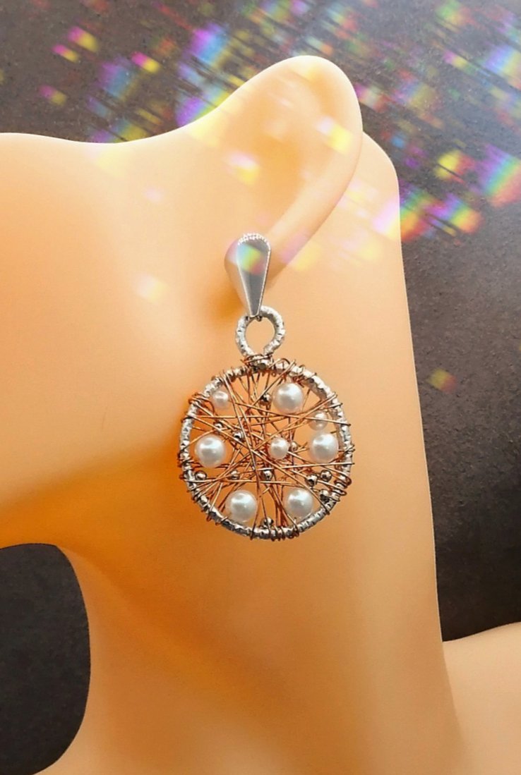 Créoles Élégantes Avec Perles Nacrées