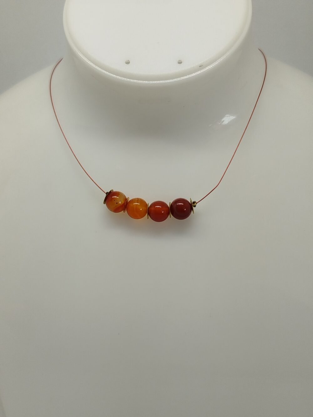 Superbe Collier en Pierres Naturelles cornaline