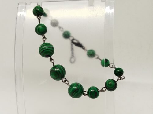Bracelet en Belles Pierres Naturelles malachite verte Bracelet en Belles Pierres Naturelles malachite verte