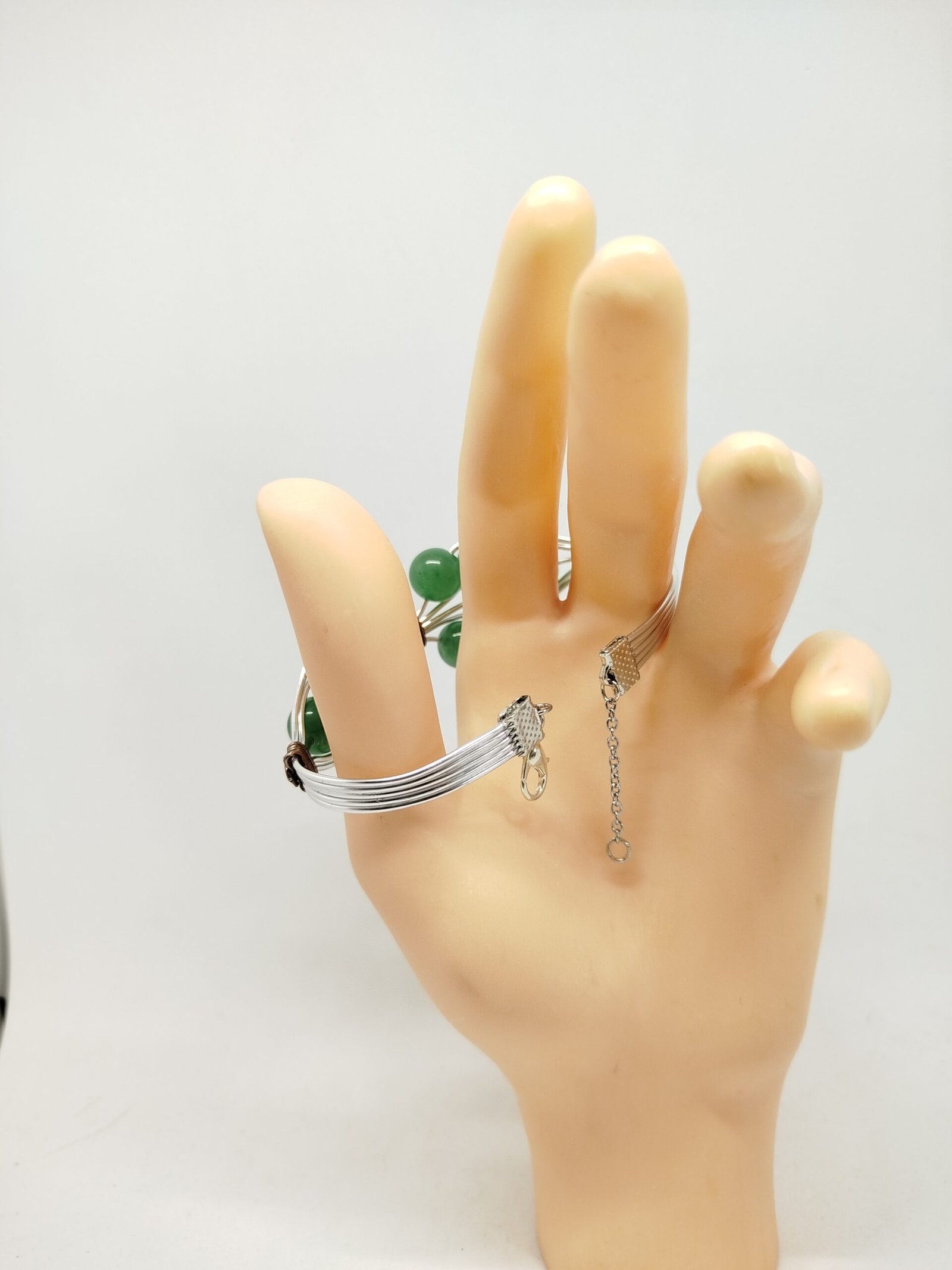 Bracelet Tressé avec Pierres Naturelles aventurine