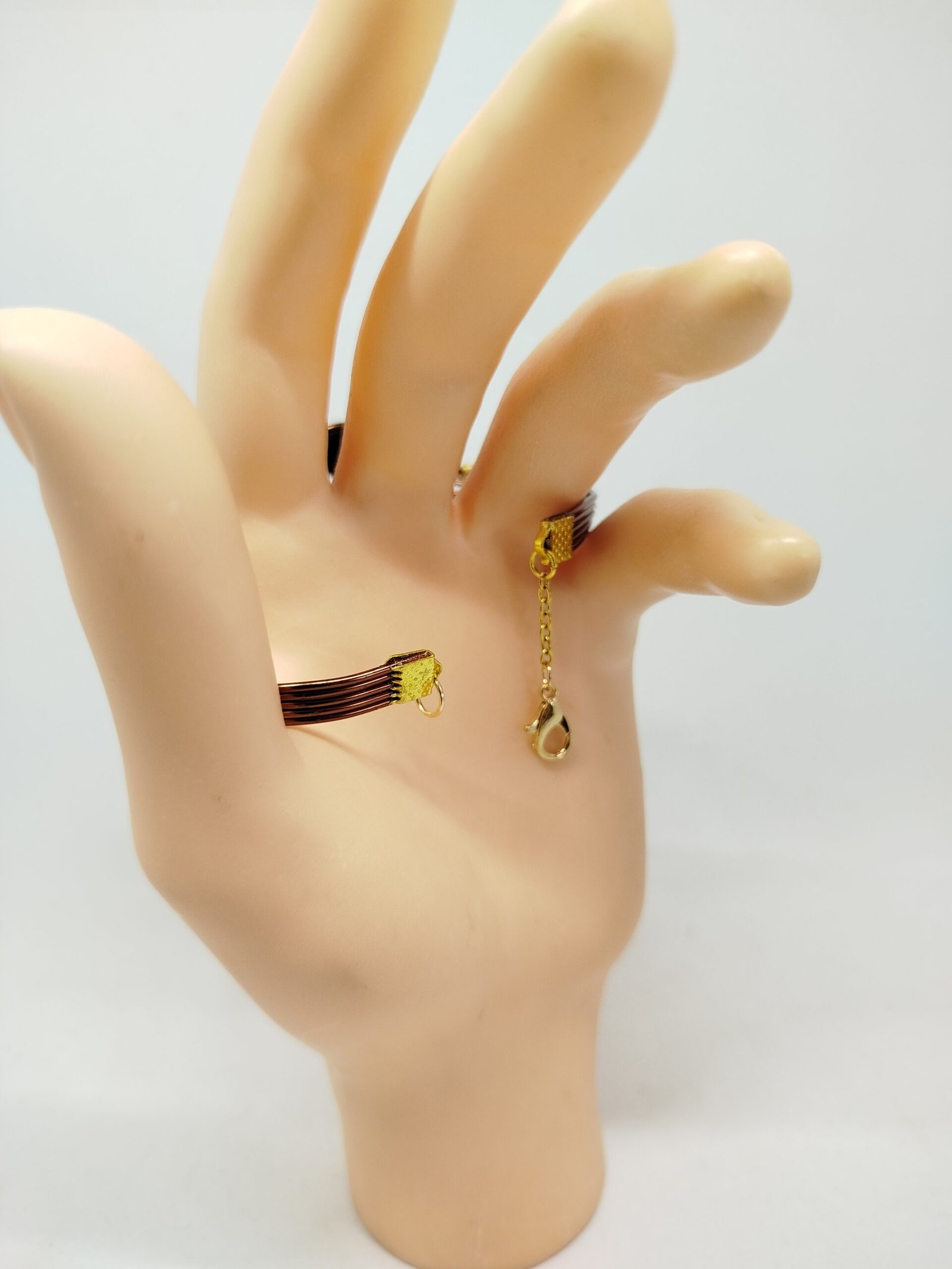 Bracelet Tressé avec Pierres Naturelles de lave