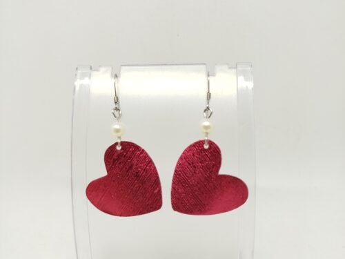 Cœurs Rouge boucles d'oreilles