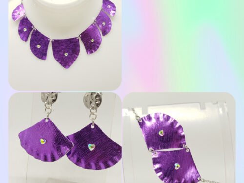 élégants ensembles en fil aluminium violet