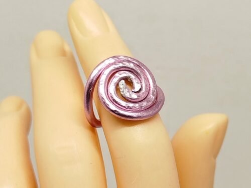 bague en spirale rose bague en spirale rose