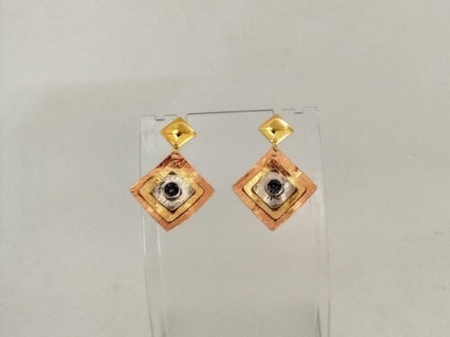 boucles d'oreilles en fil aluminium large