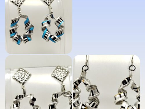 plusieurs boucles d'oreilles en capsules de café