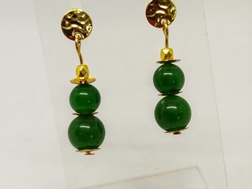 boucles d’oreilles élégantes en jade