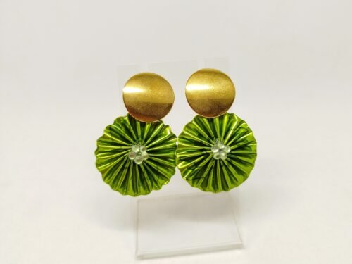 Boucles d'Oreilles Éco-Chic en capsules de café vertes