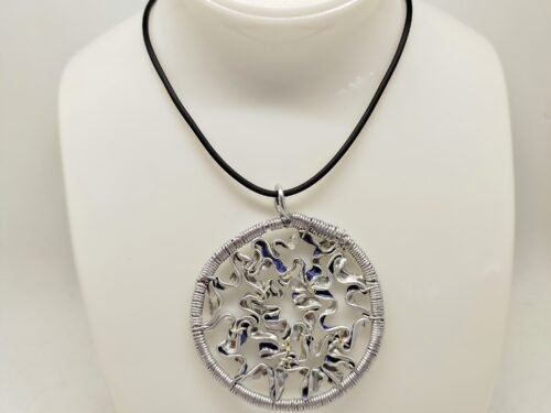 pendentif chic en capsules de café bleu