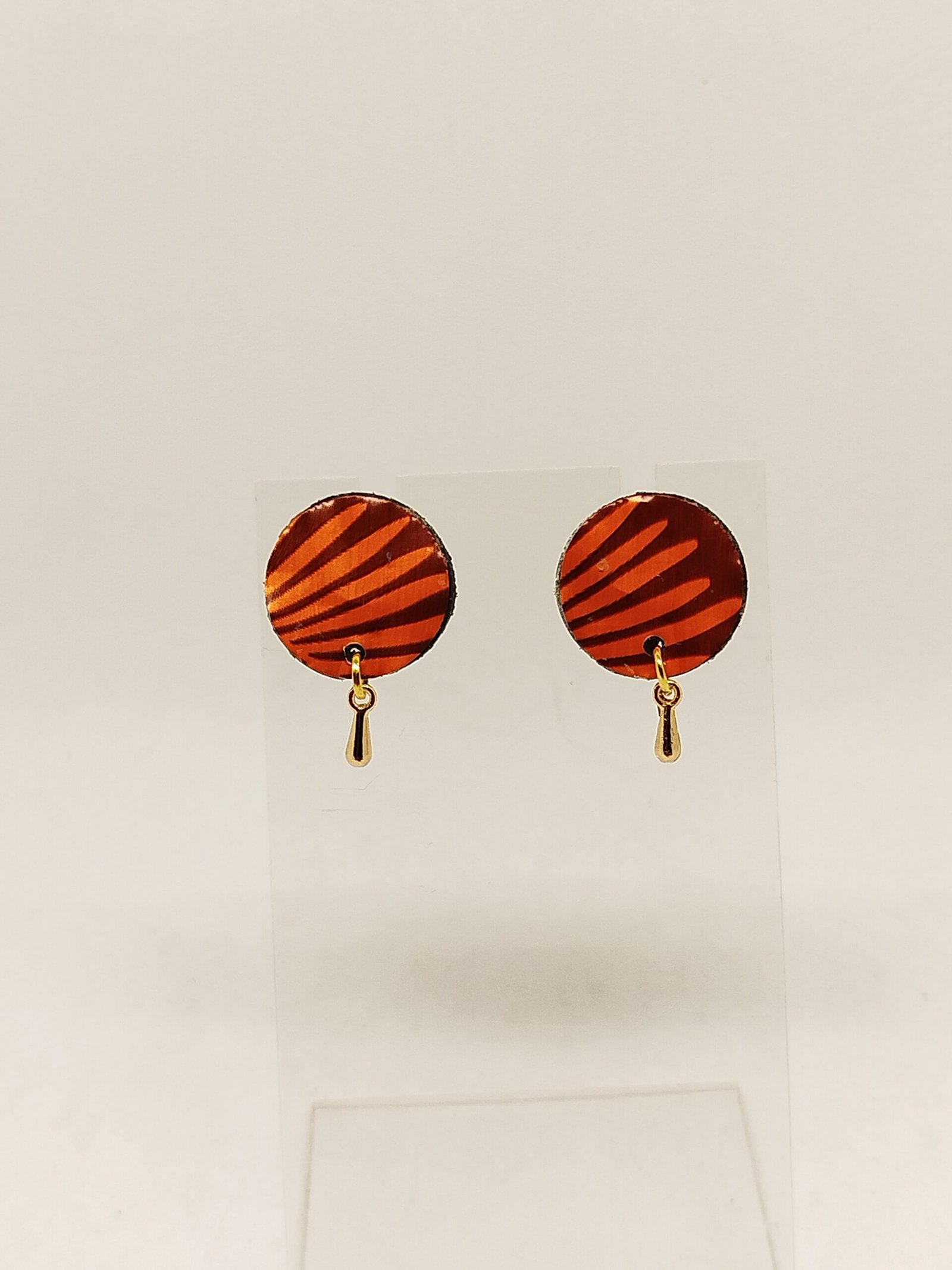 Clous d'oreilles en Capsules de Café marron
